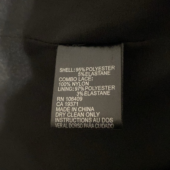 Tahari ASL Black Lace Yoke Dress - Picture 13 of 13